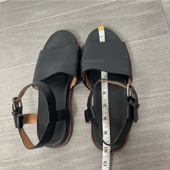 Madewell The Noelle Ankle Strap Flat Black Minimalist Shoes Sandals ND986 7.5 - Picture 12 of 13